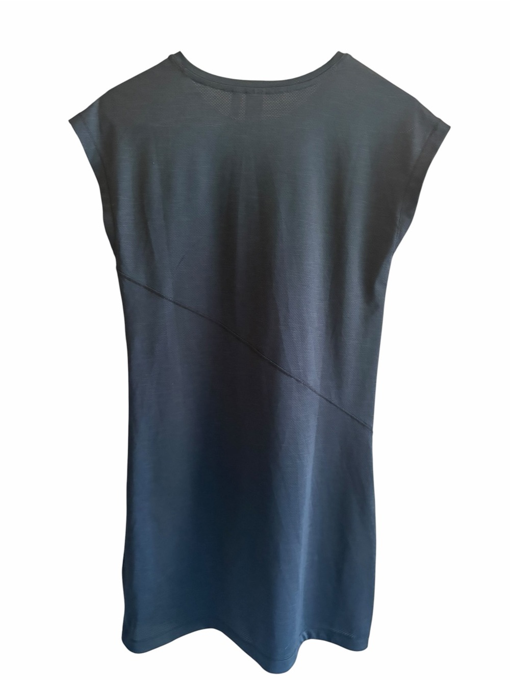 INDYEVA Black Vivaz Asymmetrical Seam Cap Sleeve Tee Dress - Picture 3 of 6